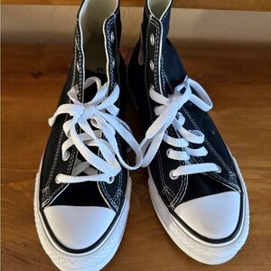 Converse Kids Black and White High-Top Sneakers